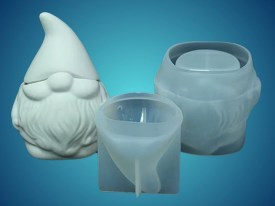 Molde silicona porta vela con tapa